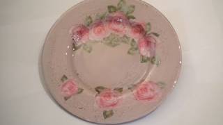 Tutorial: Decoupage su piatto di vetro con cracklè country [eng-sub]