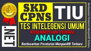 Soal SKD TIU Kemampuan Verbal ANALOGI dan Pembahasan , Latihan Tes Ujian CPNS 2020