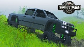 ОГРОМНЫЙ АМЕРИКАНСКИЙ ТРАК МЕСИТ ГРЯЗЬ SPINTIRES