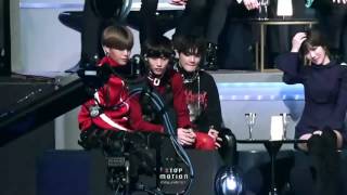 [FANCAM] 161202 NCT Winwin Yuta Taeyong (Aigoo Team) & Taeyeon @ MAMA 2016