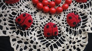 Салфетка-сюрприз "Божьи коровки" Ч 1 / 1- 17/ Napkin-surprise "Ladybugs" P 1 / 1- 17 /
