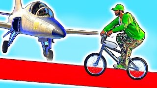 BMX ПРОТИВ САМОЛЕТОВ! СТРАШНОЕ КРУШЕНИЕ В GTA 5 ONLINE (ГТА 5 ГОНИ ИЛИ УМРИ)