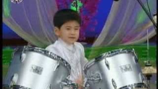 [Drums] Kim Chu Mi (7y.o.), Pak Hyeon Kang (7y.o.) - 1 {DPRK Music}