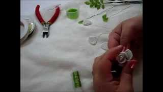 Маленькая роза из бисера. Часть 1.