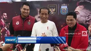 Jokowi Nonton Langsung Indonesia vs Argentina