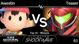 USW 61 - TLOC | Awestin (Ness) vs IMP | Teaser (Samus) Top 16 - Winners - SSBU