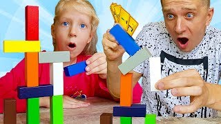 Самый СЛОЖНЫЙ ЧЕЛЛЕНДЖ на ВРЕМЯ! Милана  против МАМЫ и ПАПЫ! Веселые игры от Family Box для детей