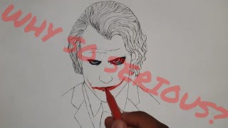 Joker Sketch | Easy way to Draw | Step By Step | A4 ART