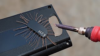 repair broken plastic without leaving any traces of the repair , as if it had not been broken before