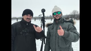Зимняя рыбалка в период глухозимье. Телеканал "Трофей" у меня в гостях.
