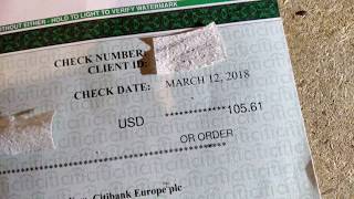 Чек Google AdSense на 100 долларов не принимают в Казахстане