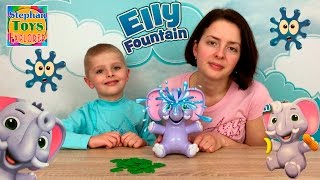 ИГРА: (Элли Веселый Слоник)! Слон поливает нас водой. // Elly Fountain Game Play And Review