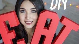 DIY: 3D буквы из бумаги / Fancy Smth.