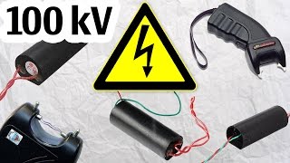 Высоковольтный преобразователь 100kV для Электрошокера / Посылка из Китая, AliExpress