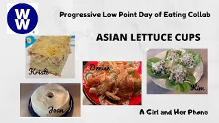PROGRESSIVE LOW POINT DAY OF EATING COLLAB | Asian Lettuce Cups | myWW Blue, Purple, Green