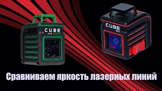 Яркость лазерного луча в нивелирах ADA