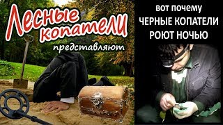 вот почему ЧЕРНЫЕ КОПАТЕЛИ КОПАЮТ НОЧЬЮ / Лесные Копатели /