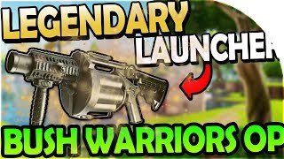 LEGENDARY GRENADE LAUNCHER + BUSH WARRIORS OP! - Fortnite Battle Royale Gameplay