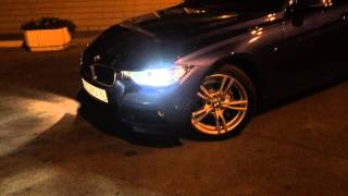 Включение туманок при повороте руля на BMW F30