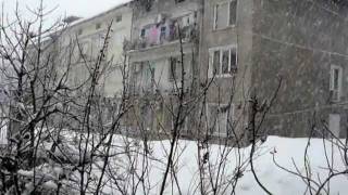 Сняг в Пазарджик - 13.02.2012г