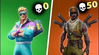 0 KILL VICTORY vs 50+ KILL VICTORY in Fortnite Battle Royale