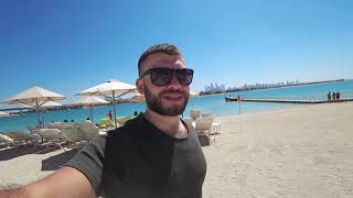 Отдых в Дубае 2019. Загораем на Палм-Джумейра возле отеля Атлантис