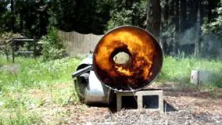 wood chip burner prototype 10kW power system