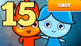 LuckyBoy And PrettyGirl Crystal Temple Maze Easy Mode Level 15
