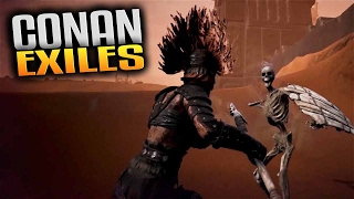 Conan Exiles Gameplay - Rift of Yog, Yoggite Watcher Mask & Yoggite Bone Spear (Upgrade Pit of Yog)