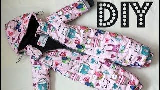 Как сшить зимний комбинезон своими руками + выкройка
