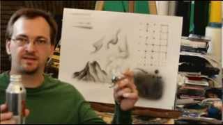 how to airbrush with freehand templates