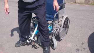 輪椅外掛車頭(裝機+室內活動)