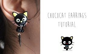 Polymer Clay Earrings Tutorial: Chococat from Sanrio