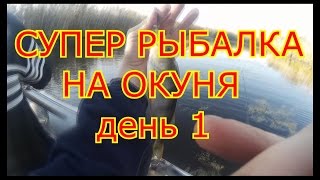 СУПЕР РЫБАЛКА НА ОКУНЯ В ОКТЯБРЕ.ДЕНЬ ПЕРВЫЙ. Super fishing on a perch in October