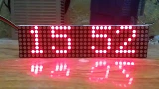 Mini clock Led matrix Arduino