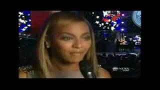beyonce backstage interview at inauguration ball