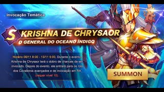 Atualização e Banner do Krishna de Chrysaor!!! Saint Seiya Awakening - CDZ
