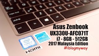 Unboxing Asus Zenbook UX330UA 2017 Malaysia Edition