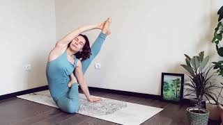 Yoga routine. Flow