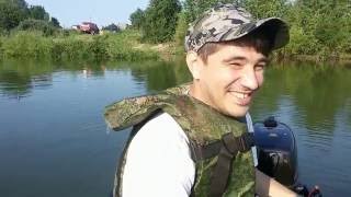 Соревнования по рыбалке Competition in fishing  ОМСК РЭБ  с лодки. 2016