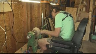 Jacksonville man uses craftsmanship to inspire others after triple amputation