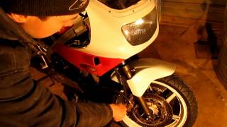 Замена тормозной жидкости в переднем контуре мотоцикла.[OldBiker VRN]