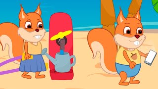 Famille d'Écureuil - Colonne D'eau Animé 2022 en Français