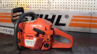 The chainsaw guy shop talk Husqvarna 345 chainsaw 5 9