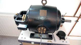 Schleifringläufer Drehstrommotor uralt (1. Testbetrieb)