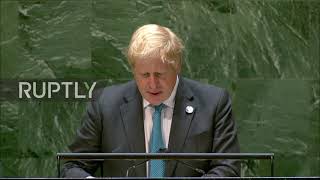 UN: "It"s time for humanity to grow up" - Johnson on climate change