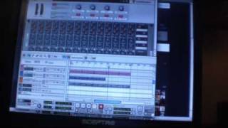 Cy Fyre In The Fyre Factory Making Beats and Using Twitter, Myspace & Gmail @ The Same Time
