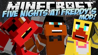 Minecraft | FIVE NIGHTS AT FREDDY'S (FNAF) MOD! (Scary Animatronics!) | Mod Showcase