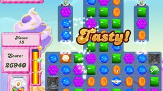 Candy Crush Saga Level 2828 with no boosters!