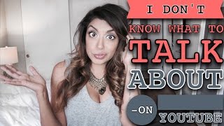 I don't know what to talk about on YouTube!  |  ALIYA-JASMINE